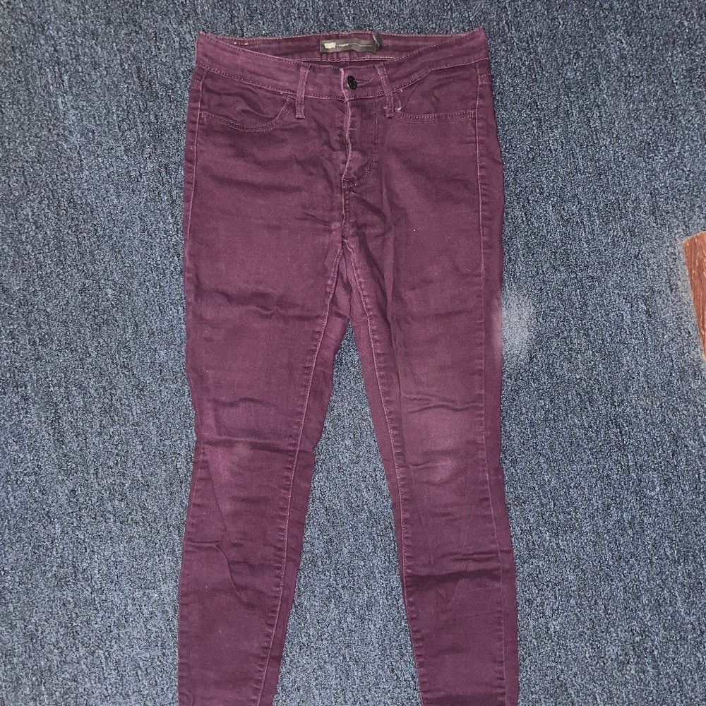 Levi's Purple Skinny Jeans, size 4/27
